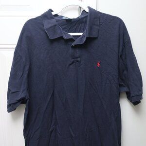 Polo by Ralph Lauren Collared Short Sleeve Polo Shirt Adult Mens Size 2XL Black